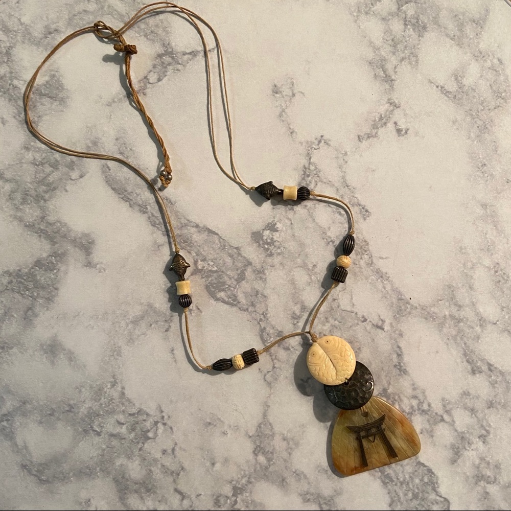 Oriental Necklace gorgeous stone Beads